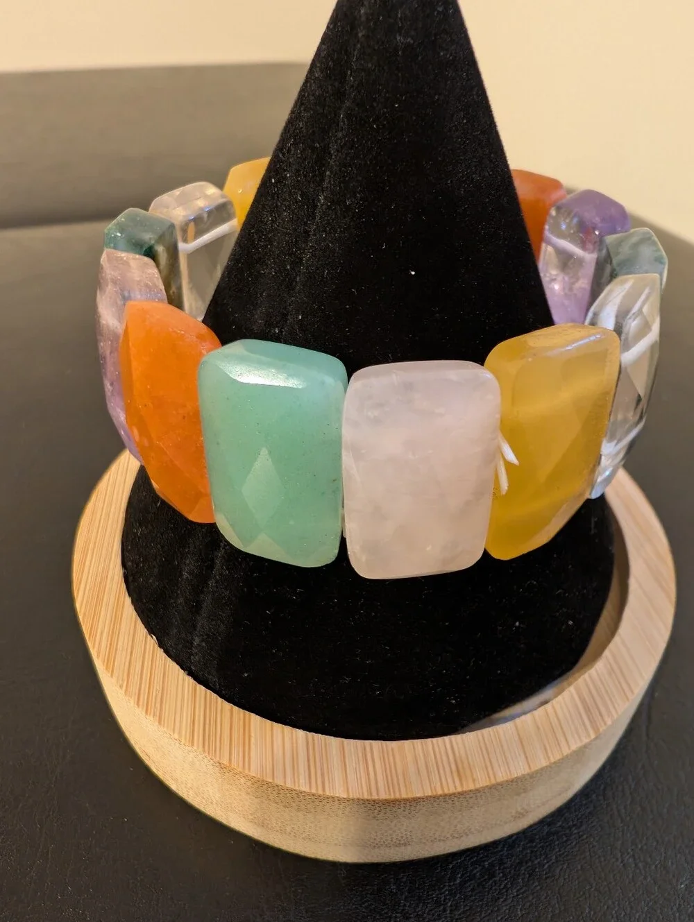 Multicolor Semi-Precious Stone Stretch Bracelet - Women Jewelry Bracelets